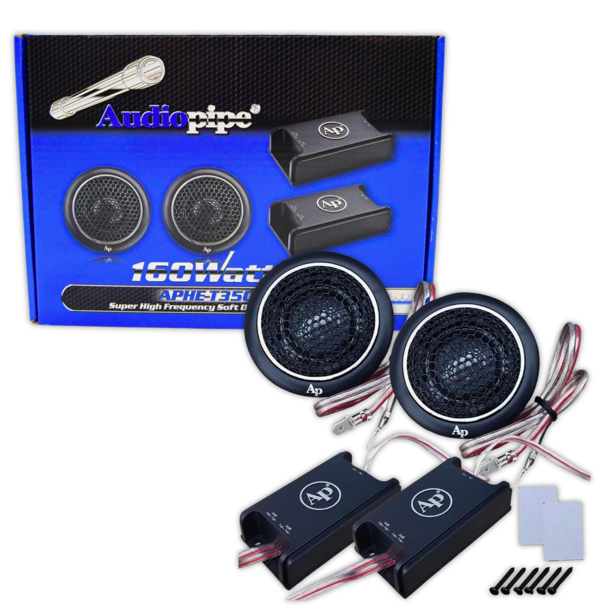 Set Tweeters 1 Pulgada Audiopipe APHE-T350 160 Watts sq