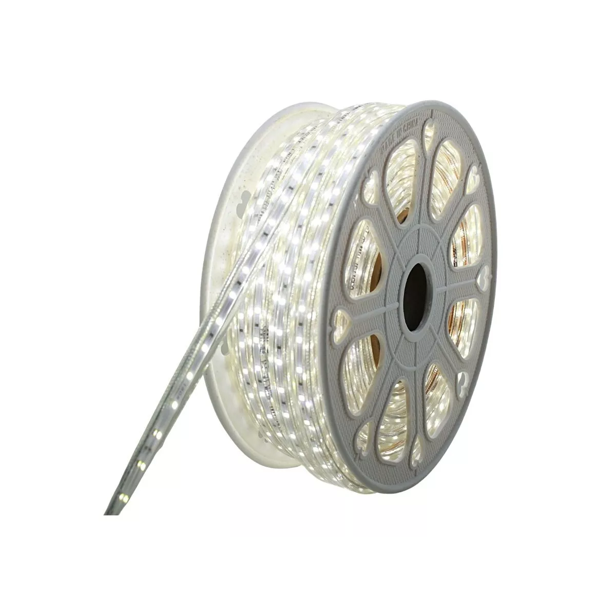 Manguera Tira Led Luz Plana Uso Exterior 25m Blanco Frío