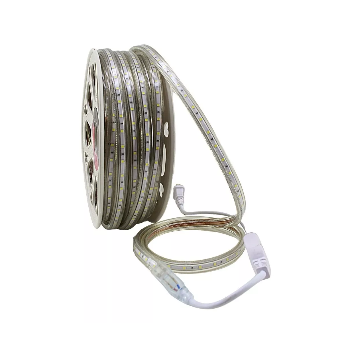 Manguera Tira Led Luz Plana Uso Exterior 25m Blanco Frío