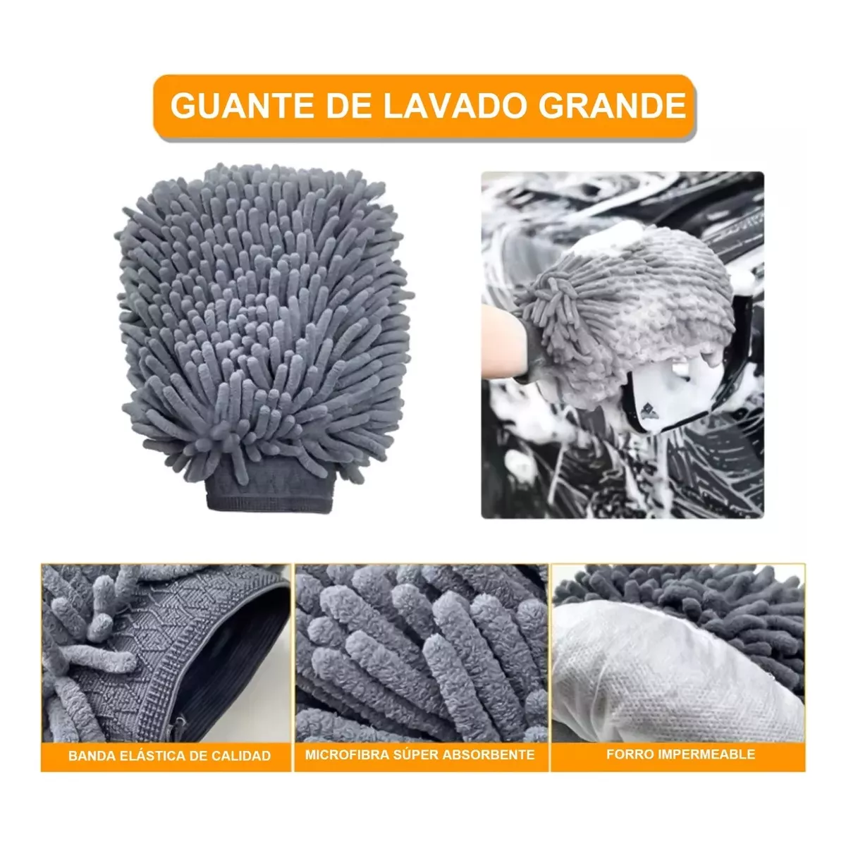Kit Detallado Automotriz Lavado Limpieza Juego 10 Piezas