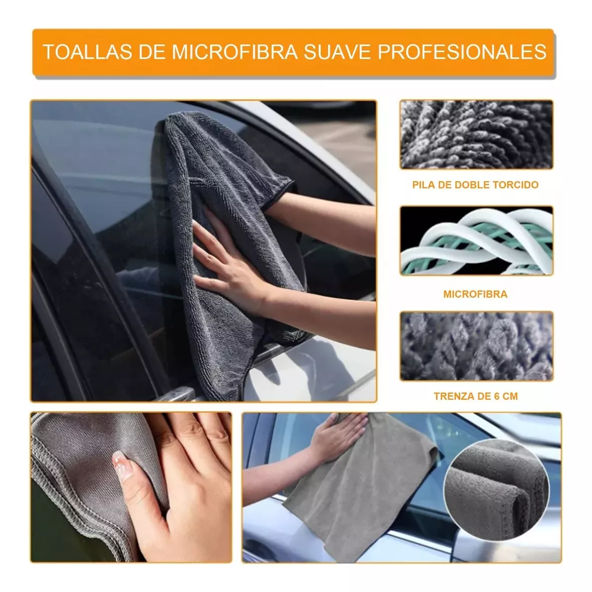 Kit Detallado Automotriz Lavado Limpieza Juego 10 Piezas