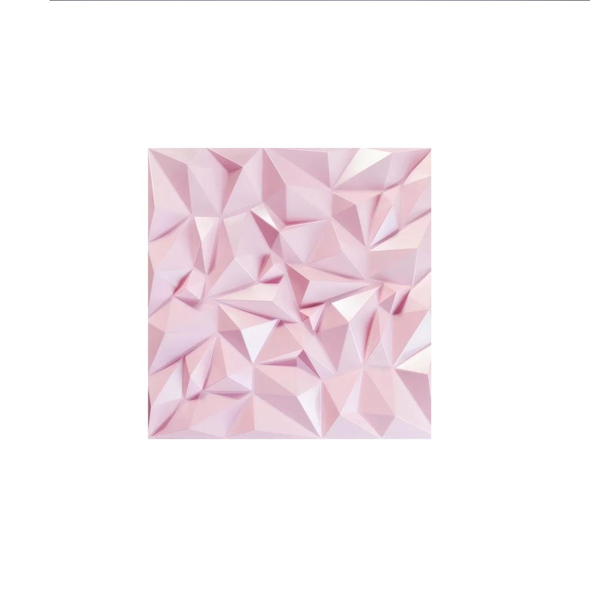 Panel Decorativo 3d De Pvc Rosa Para Pared, 50 X 50 Cm 12pcs