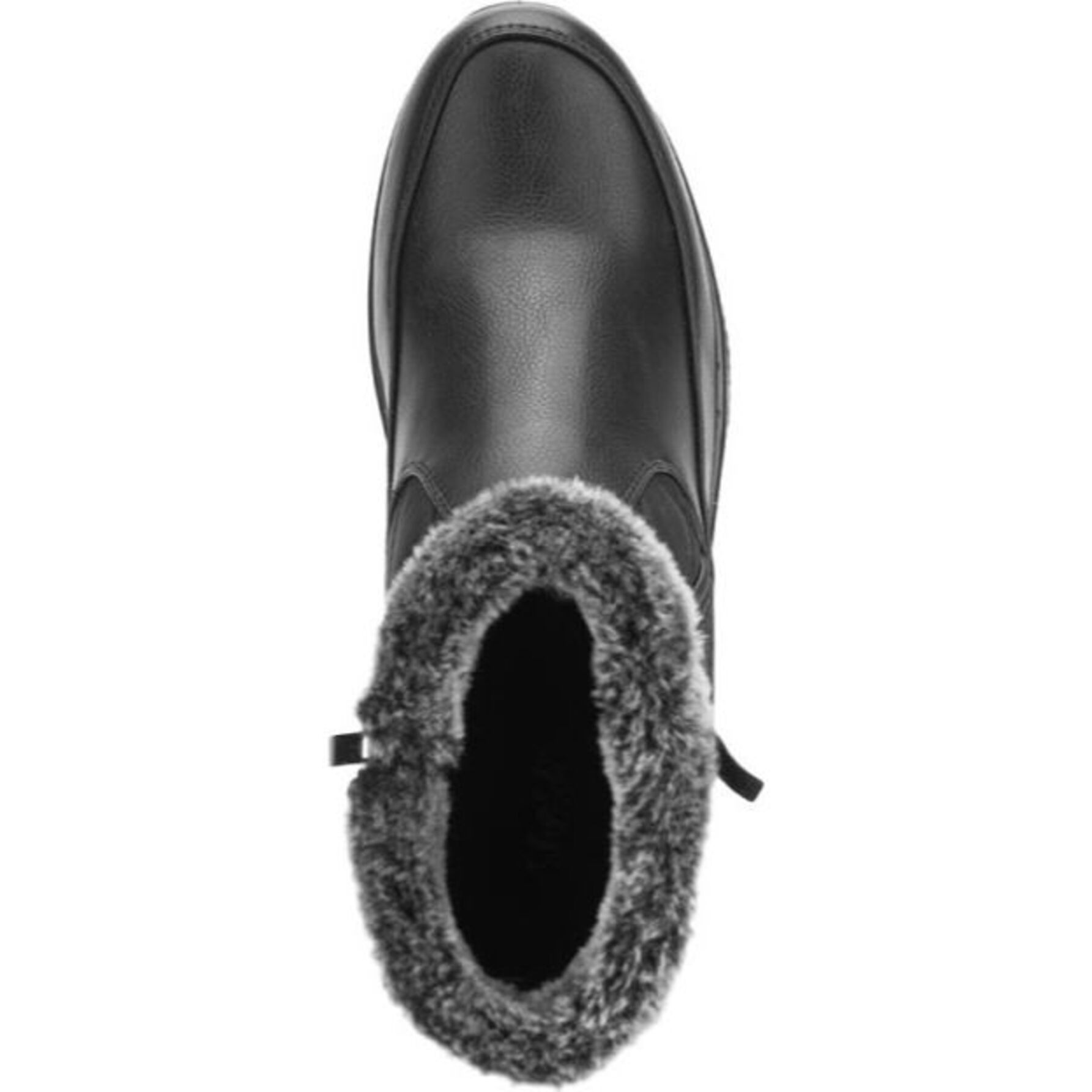 Bota para mujer, tipo confort, con forro de peluche, color negro, marca Shosh 1103855