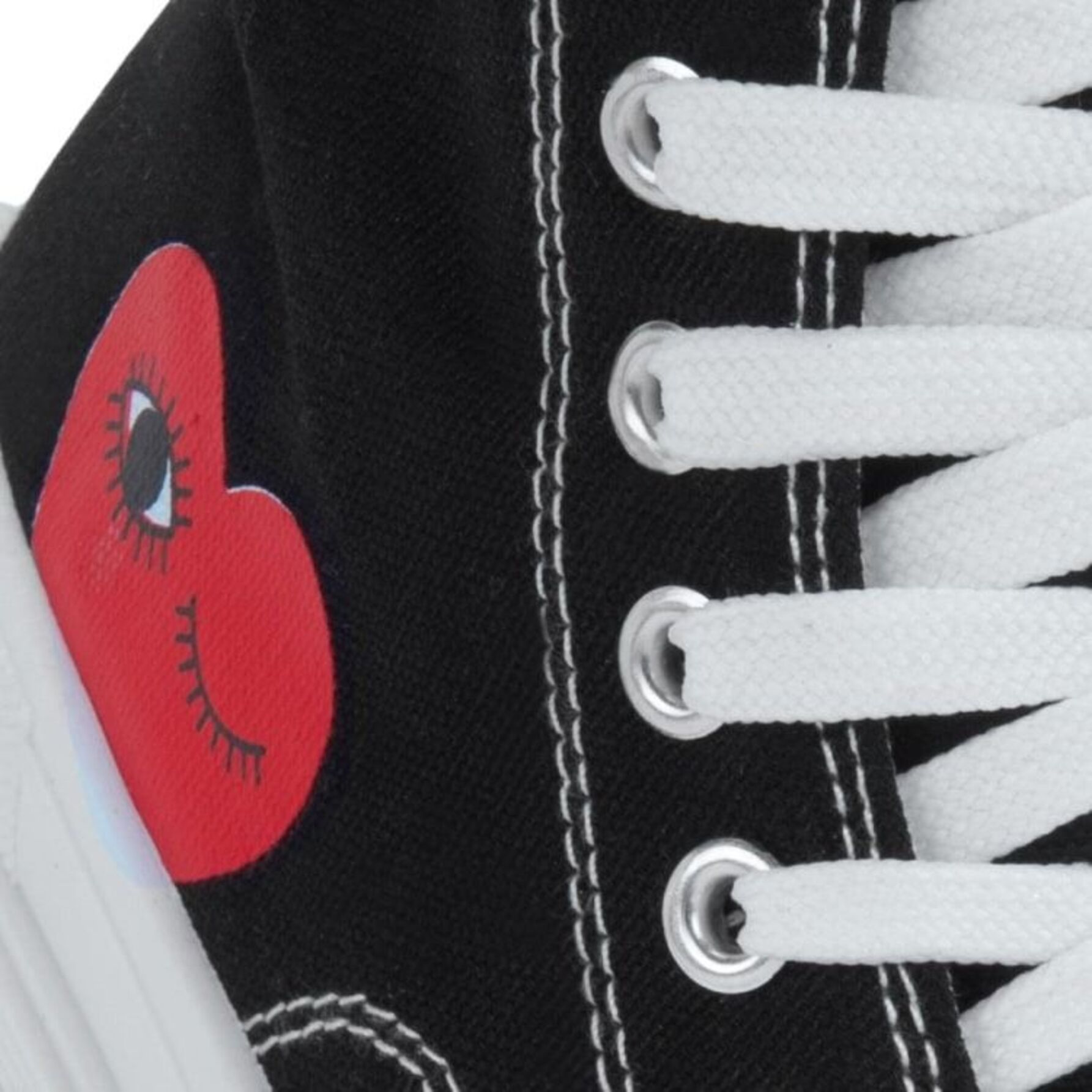 Tenis botín para mujer, con estampado de corazón, color negro, estilo urbano 1106850