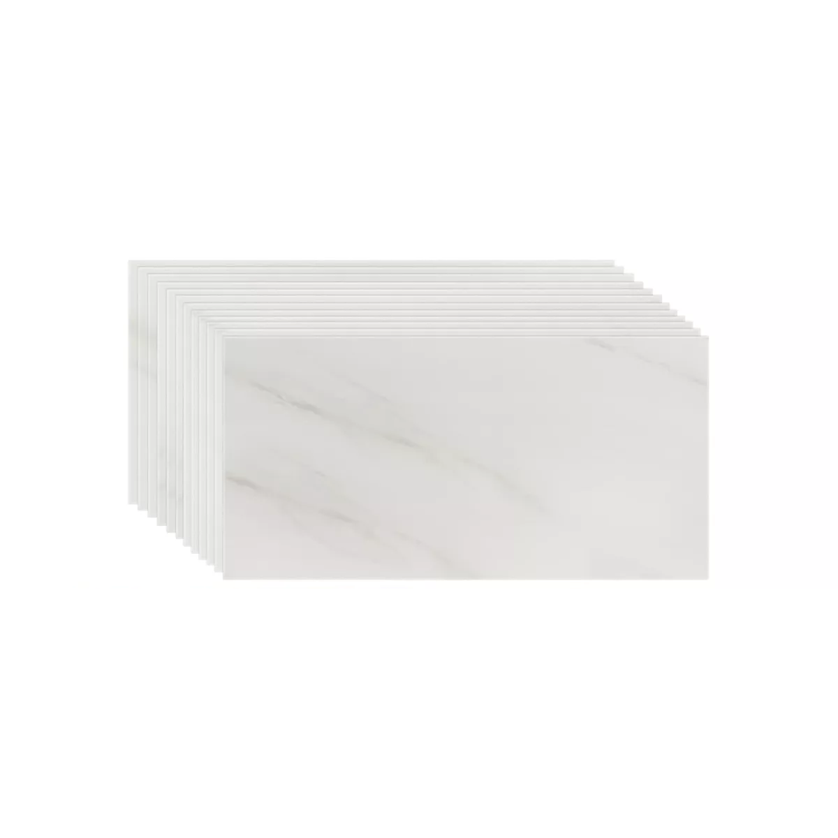 Paneles Autoadhesivos Pared Imitan Ladrillo De Mármol 20pcs Blanco