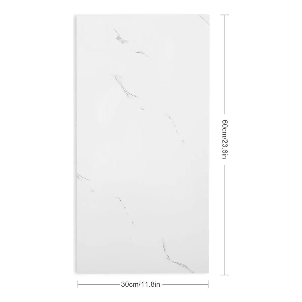 Paneles Autoadhesivos Pared Imitan Ladrillo De Mármol 20pcs Blanco