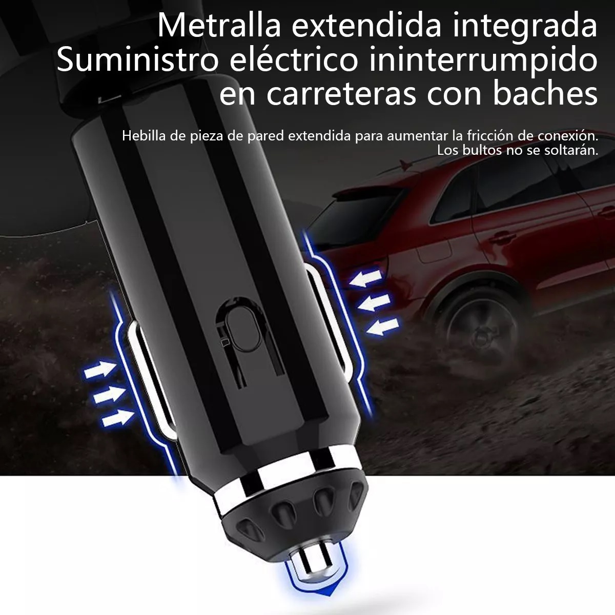 Adaptador De Mechero De 3 Tomas Divisor De Mechero Con Led