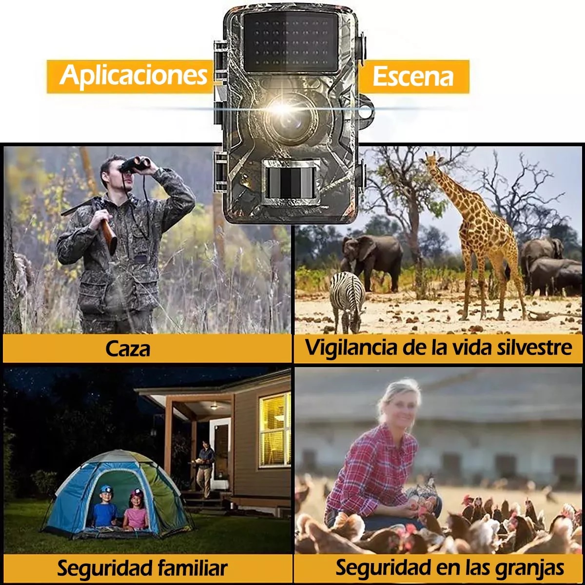 Cámara De Caza De Alta Definición De Visión Nocturna 16mp