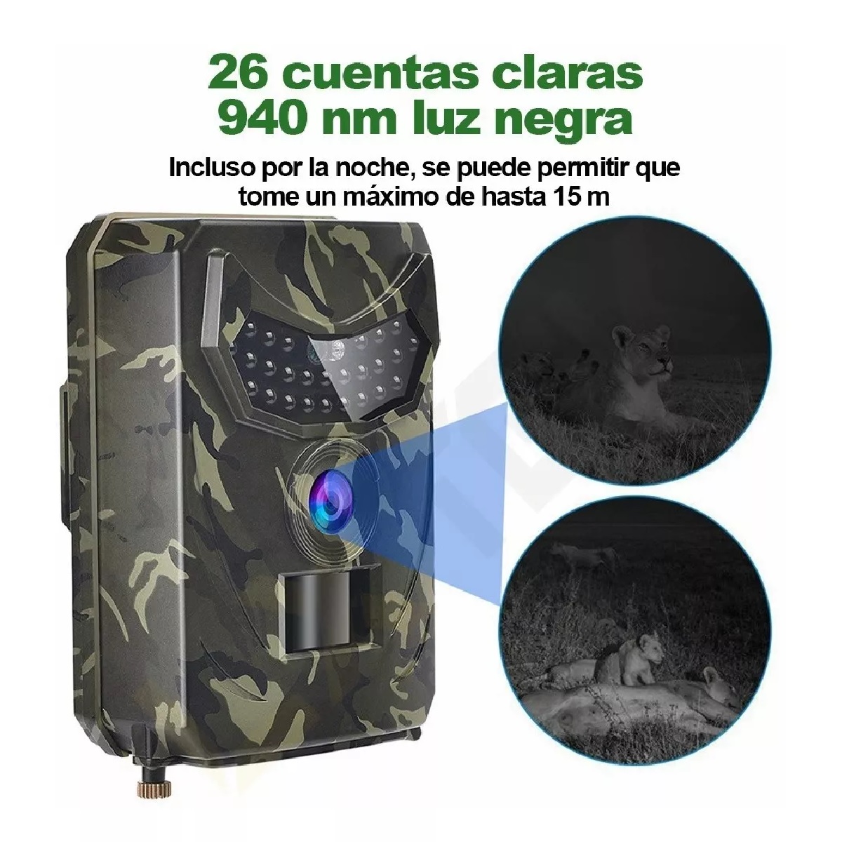 Cámara De Cacería Trampa Vigilancia Infrarroja 20mp 1080p