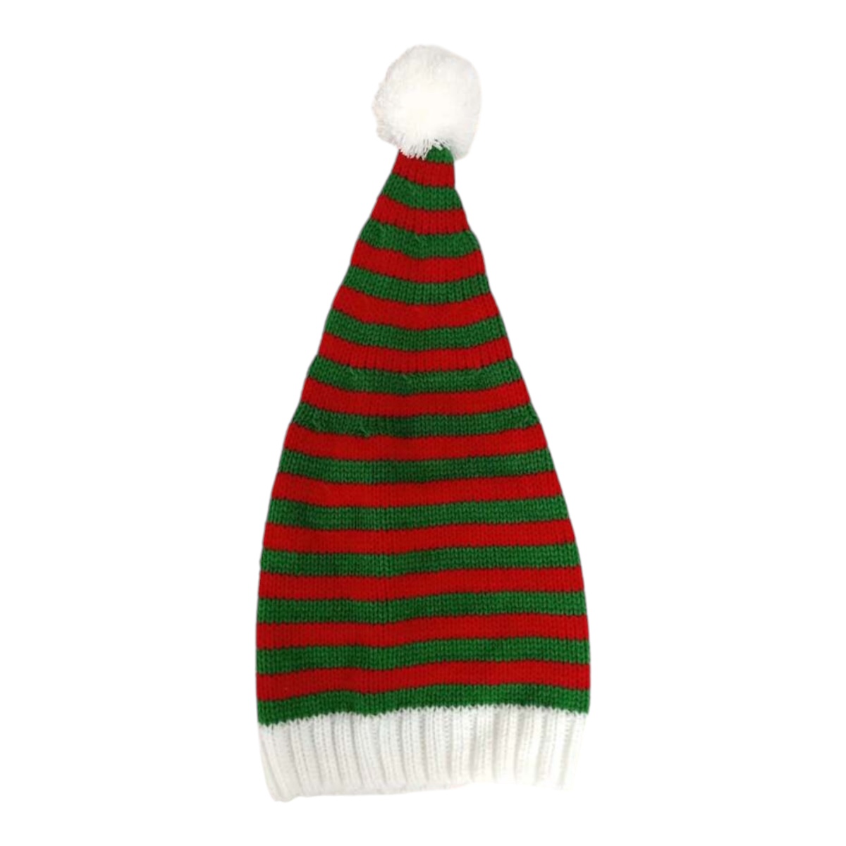 Gorro Tejido De Punto Santa Claus Navideño Bicolor Adulto