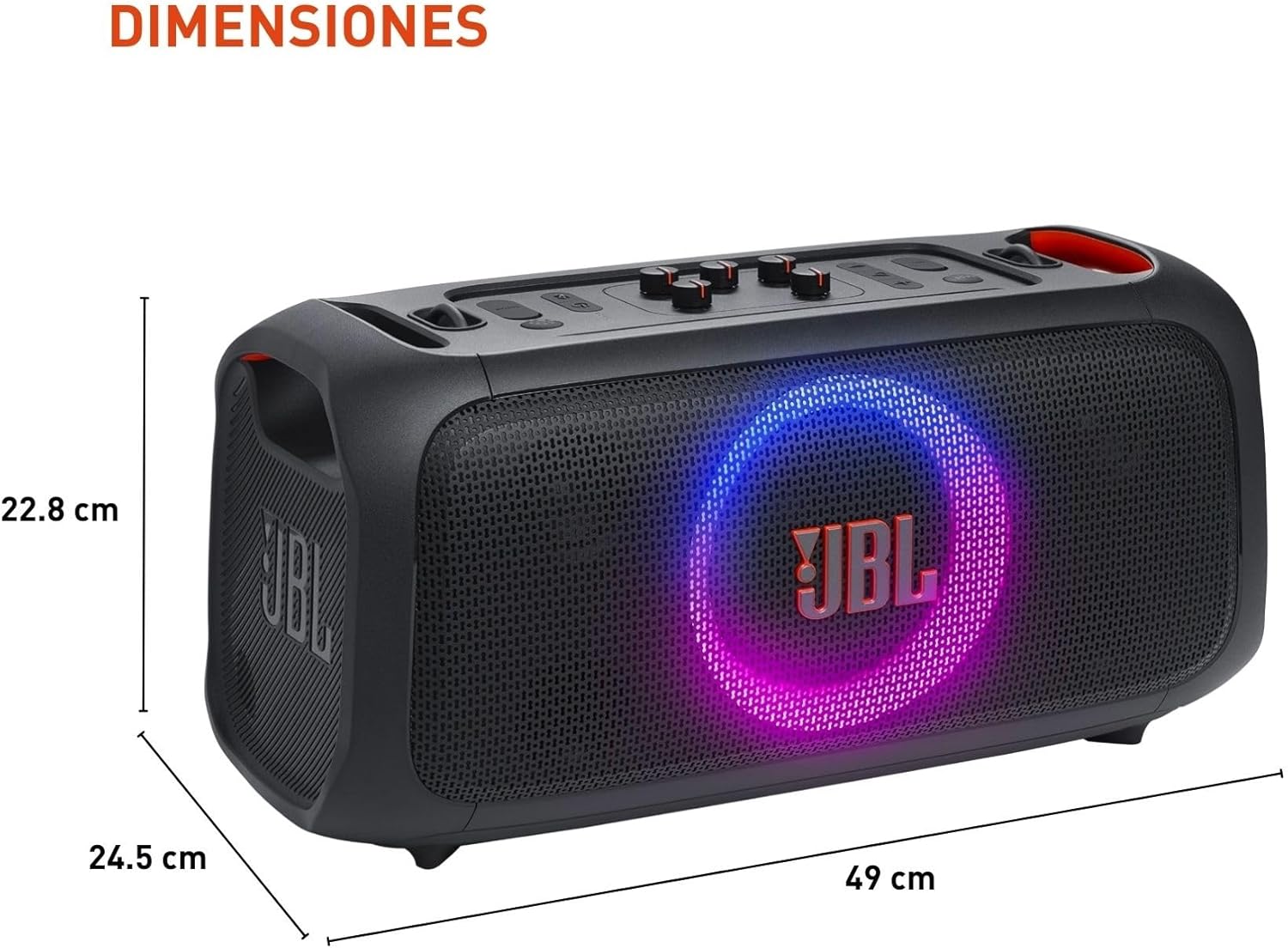JBL PartyBox On-The-Go Essential Bocina Portátil Efecto Luz Bluetooth