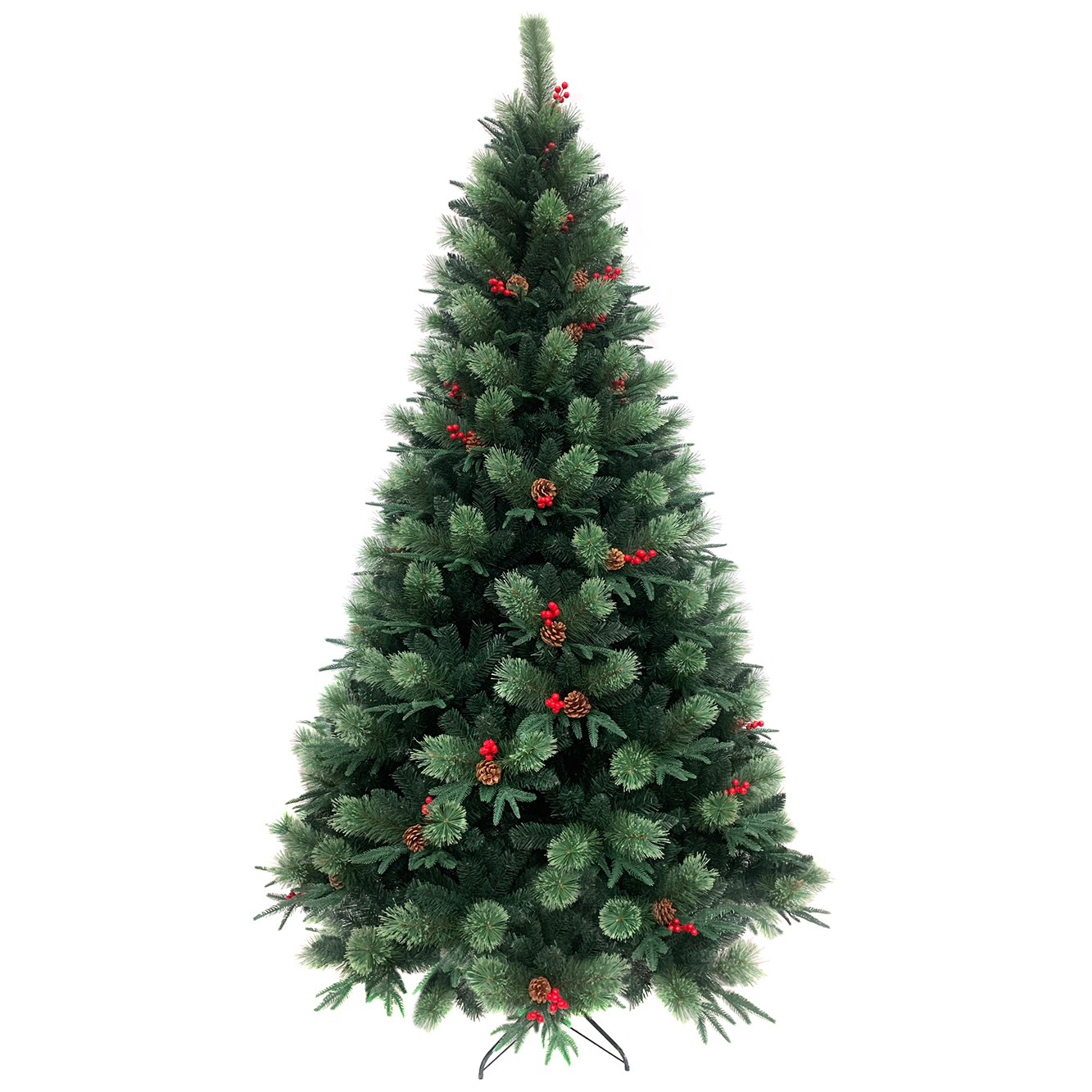 Árbol de Navidad Premium 2.80m Fraser Fir Artego Frondoso con 3100 Ramas Pino Artificial Navideño Maleta