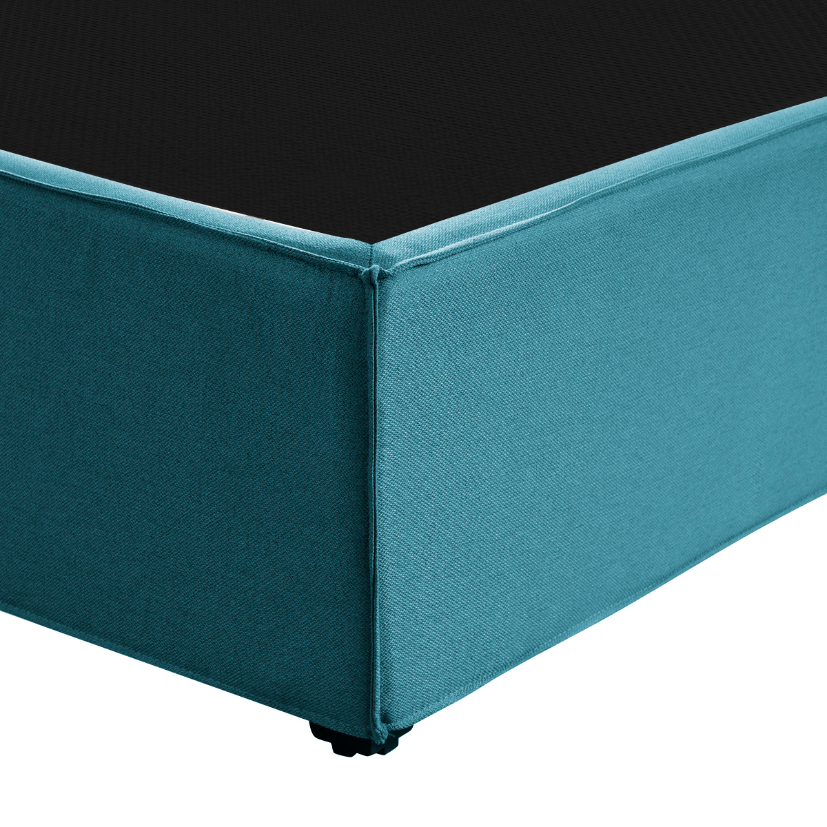 Base Queen Size Para Colchón Roomi Explorer Box Tapizado Azul