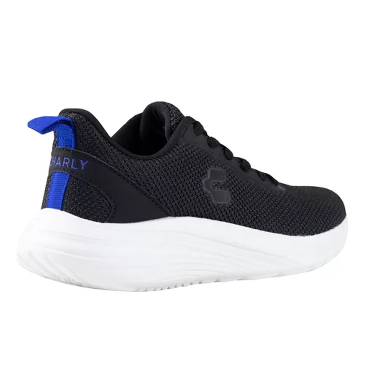 Tenis Charly Hombre Sport Para Trotar 1086306 Negro Blanco
