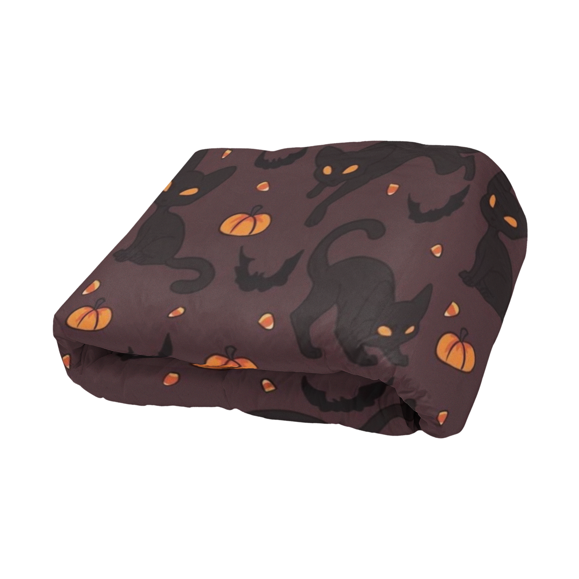 Cobija Manta Frazada Diseño de Patrón Gatos Calabaza Temporada de Halloween Ultra Suave y Ligera de Alta Calidad