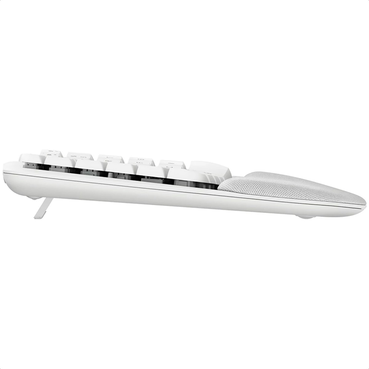 Teclado Logitech Wave Keys Inalambrico USB Y Bluetooth Con Reposamuñecas Blanco 920-012279
