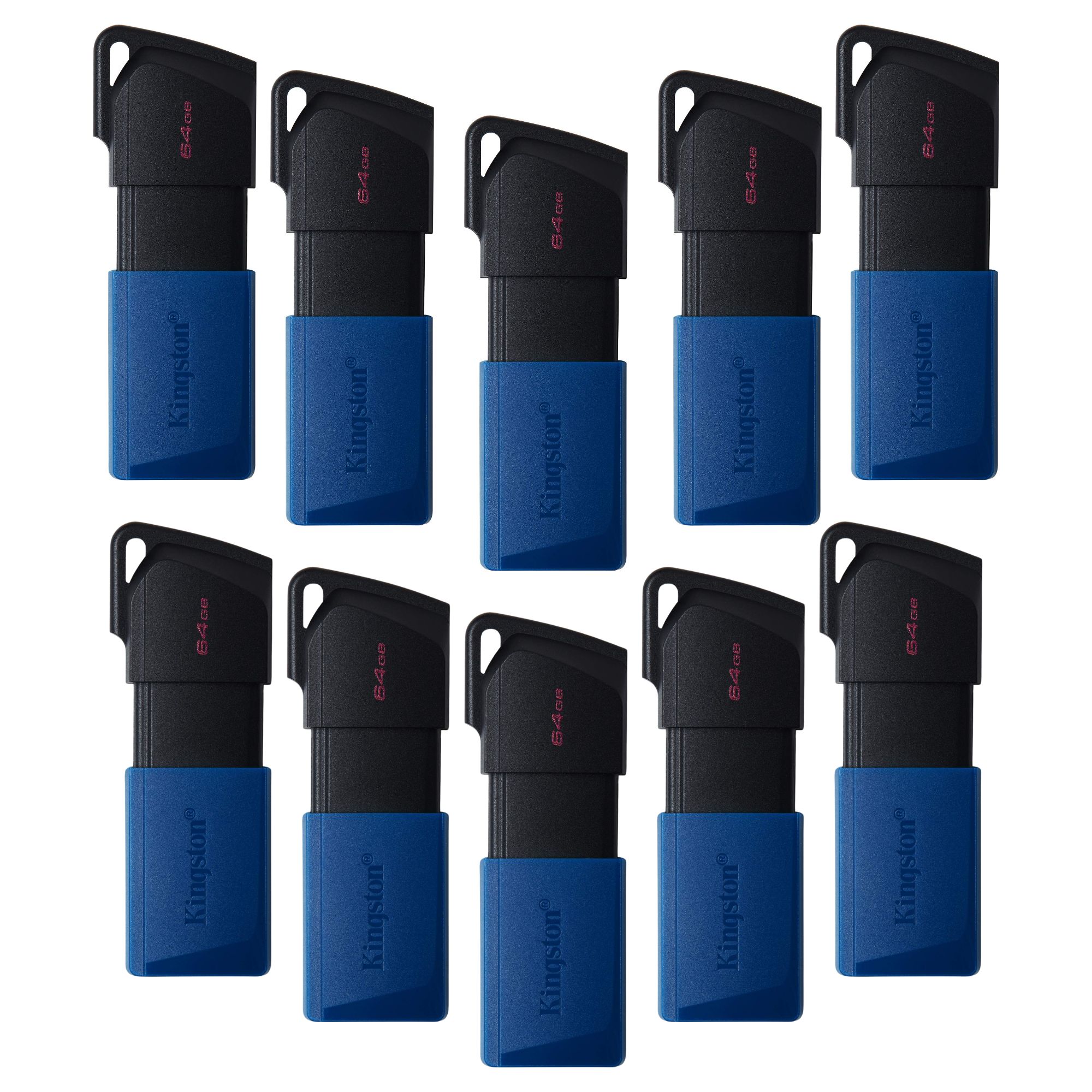 10 Pack - Memoria USB de 64 GB Kingston DataTraveler Exodia M, Azul