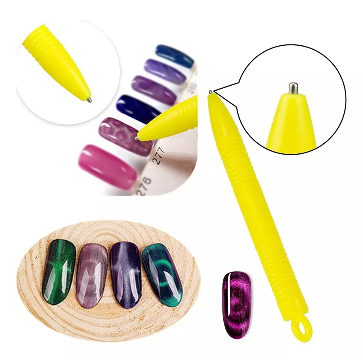 8pcs Iman Ojo De Gato De Uñas Art Set Manicura Pedicure Gel