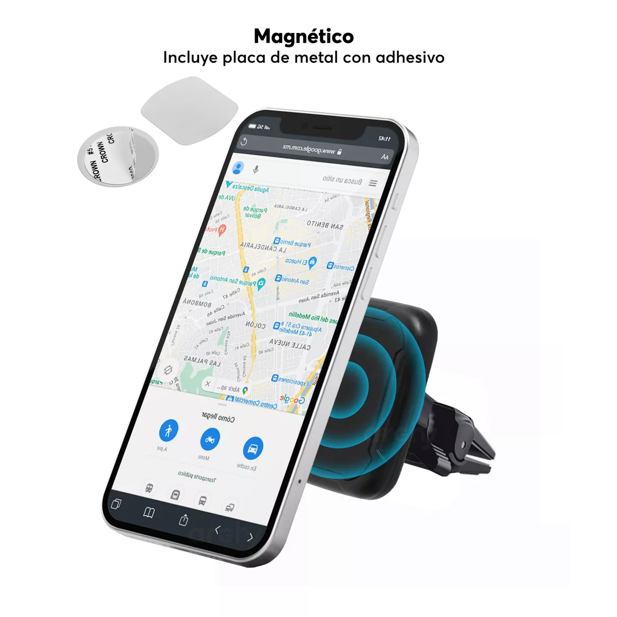 Soporte Porta Celular Auto Universal Ventila Magnetico