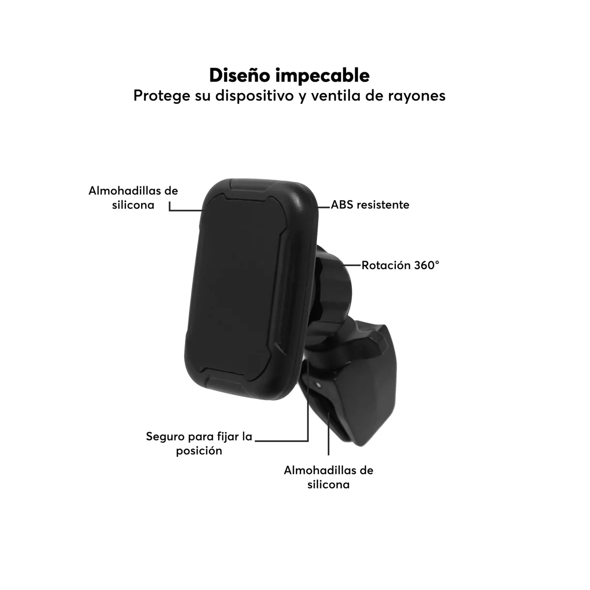 Soporte Porta Celular Auto Universal Ventila Magnetico