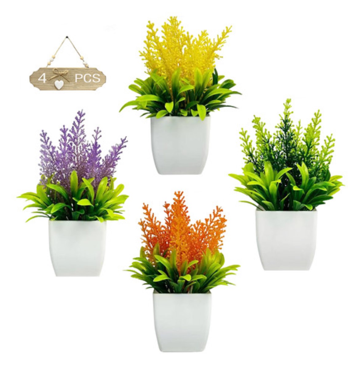 Plantas Artificiales Decorativas Macetas,flores Artificiales3