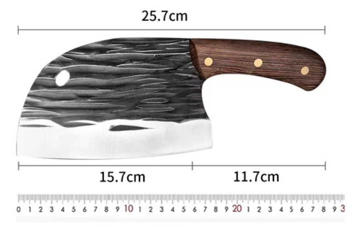 Cuchillo De Corte Pesado De Hueso Cuchillo De Carnicero  negro