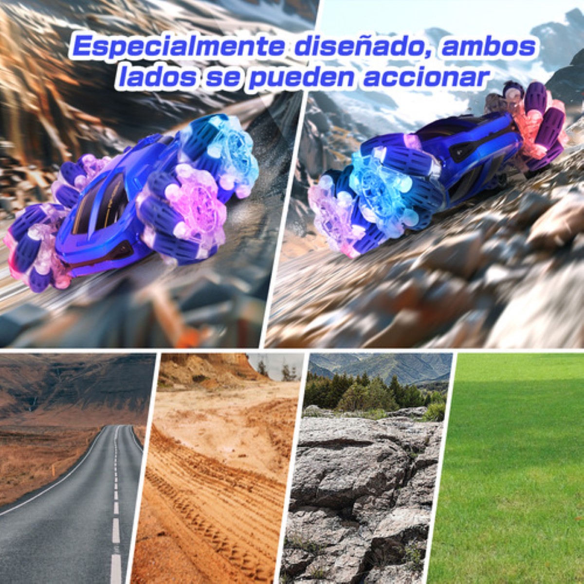 Rc Coches Deriva Rotación X81 De 360 Grados Para Niños Azul