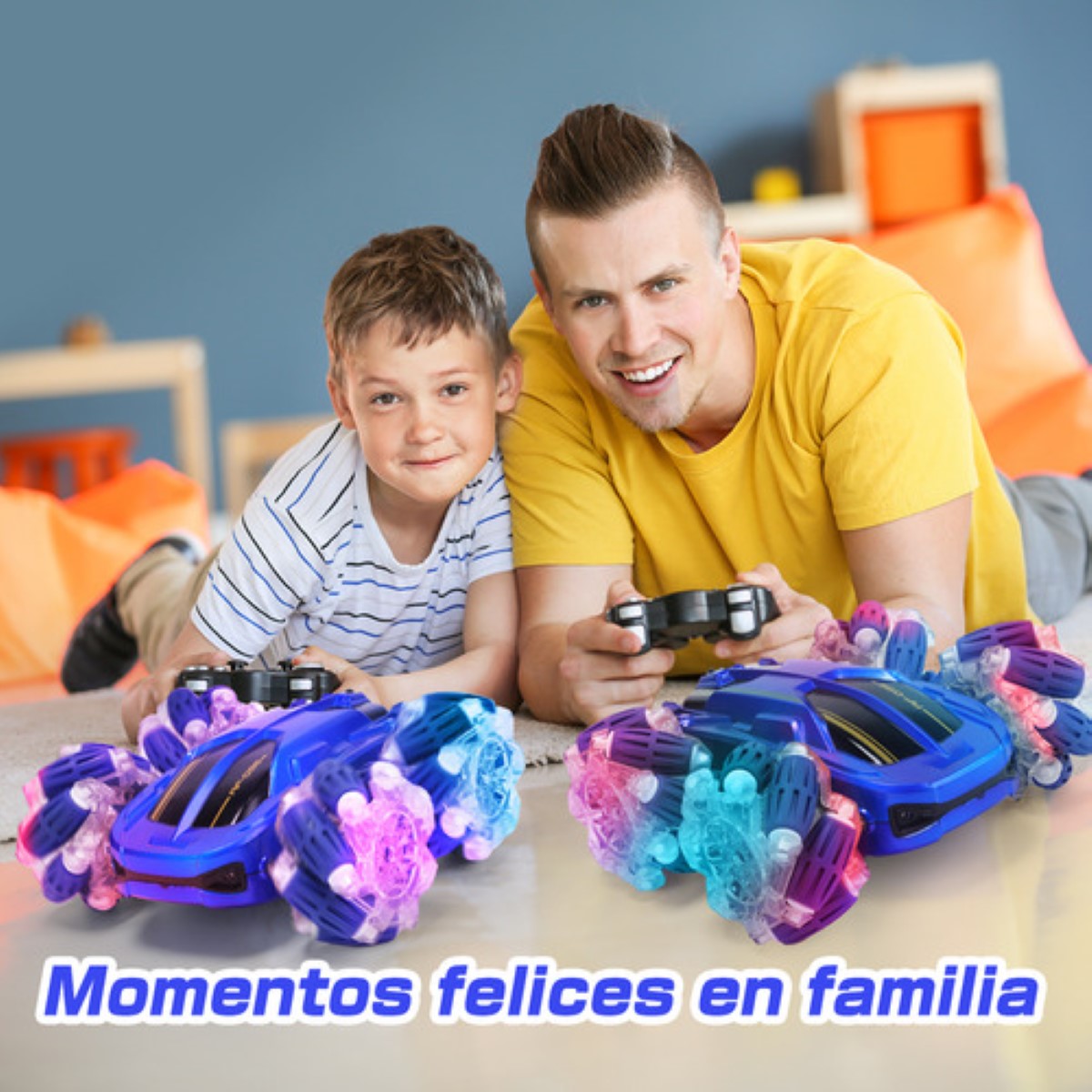 Rc Coches Deriva Rotación X81 De 360 Grados Para Niños Azul