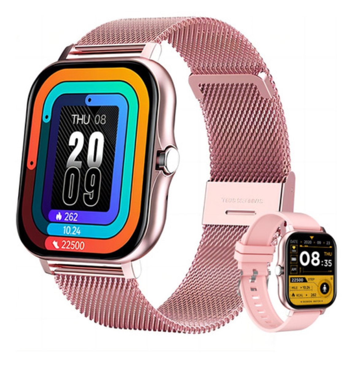 Reloj Inteligente Bluetooth Deportivo Smartwatch Impermeable rosa