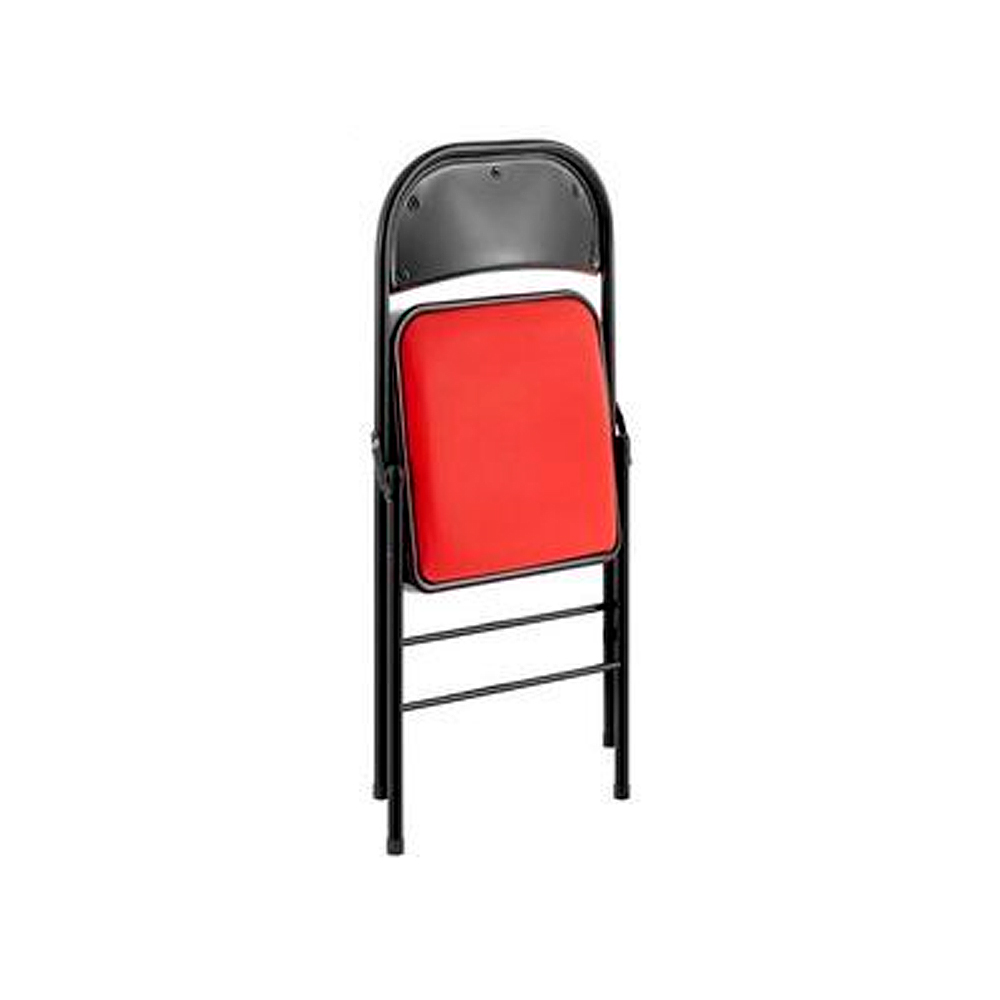 Ilios Innova | Paquete de sillas plegables acolchonadas impermeables para exteriores con estructura metálica resistente y base antideslizante color rojo