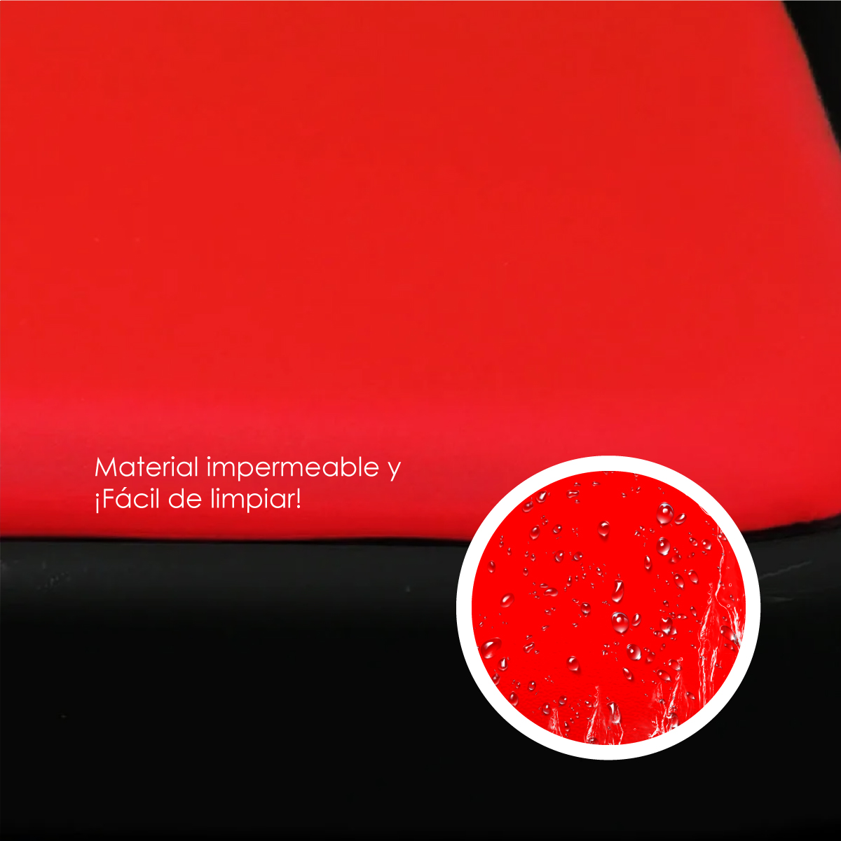 Ilios Innova | Paquete de sillas plegables acolchonadas impermeables para exteriores con estructura metálica resistente y base antideslizante color rojo