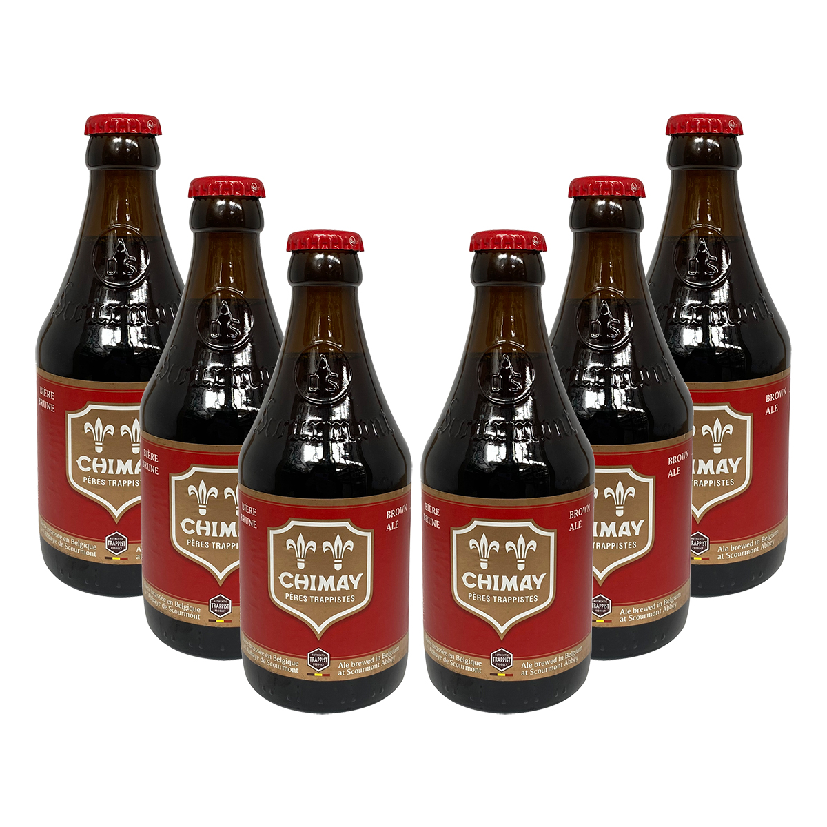 Six Pack Cerveza Chimay Red Brown Ale 330 ml