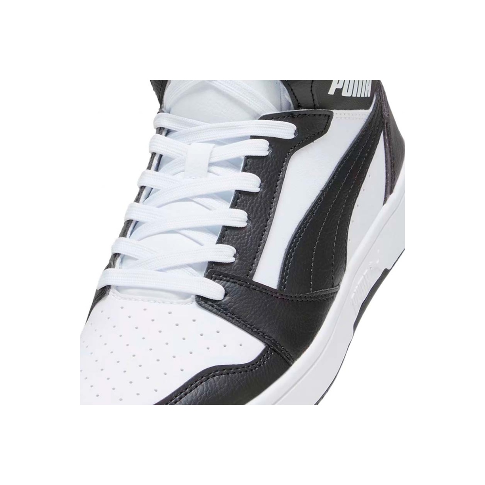 Tenis Puma Rebound V6 Mid Negro-Blanco de Hombre 392326 01