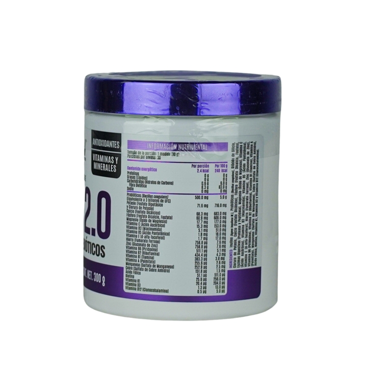 Advance Nutrition Probio 2.0 - Suplemento con Probióticos y Prebióticos - Con Vitaminas y Minerales | 300g