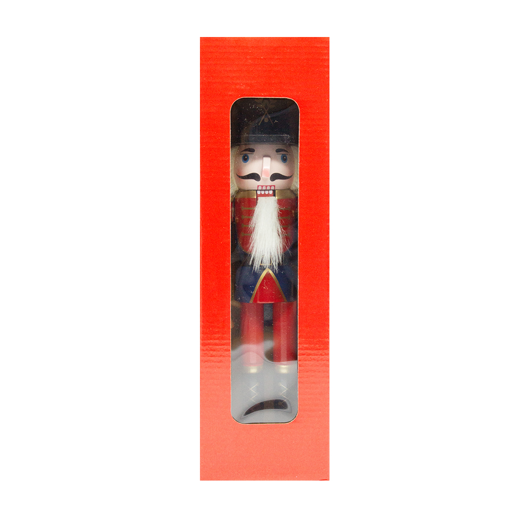 Cascanueces de Navidad de Madera para Figuras de Árbol de Navidad Juguetes Azul