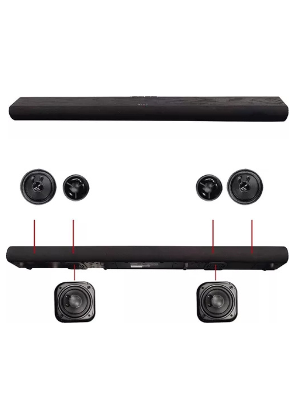 Barra de Sonido Blackweb Bluetooth 2.1 de Canal, 37 ″ BWA18SB001