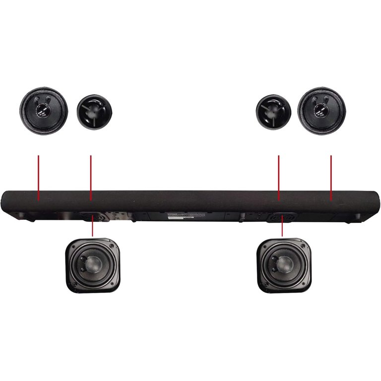 Barra de Sonido Blackweb Bluetooth 2.1 de Canal, 37 ″ BWA18SB001