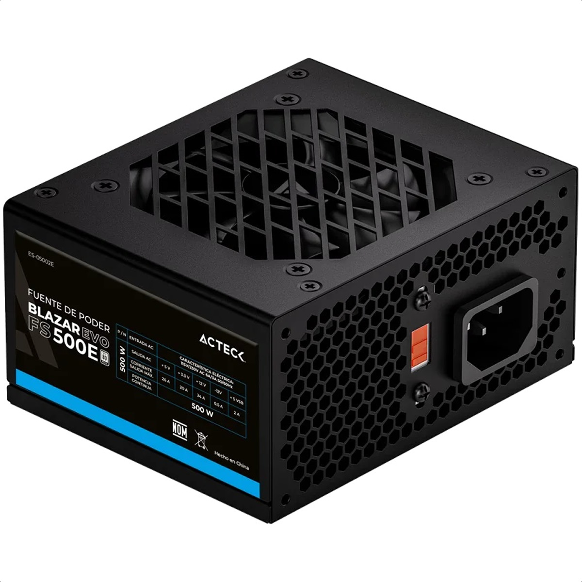 Fuente De Poder Acteck BLAZAR EVO FS500E Slim 500W ES-05002E