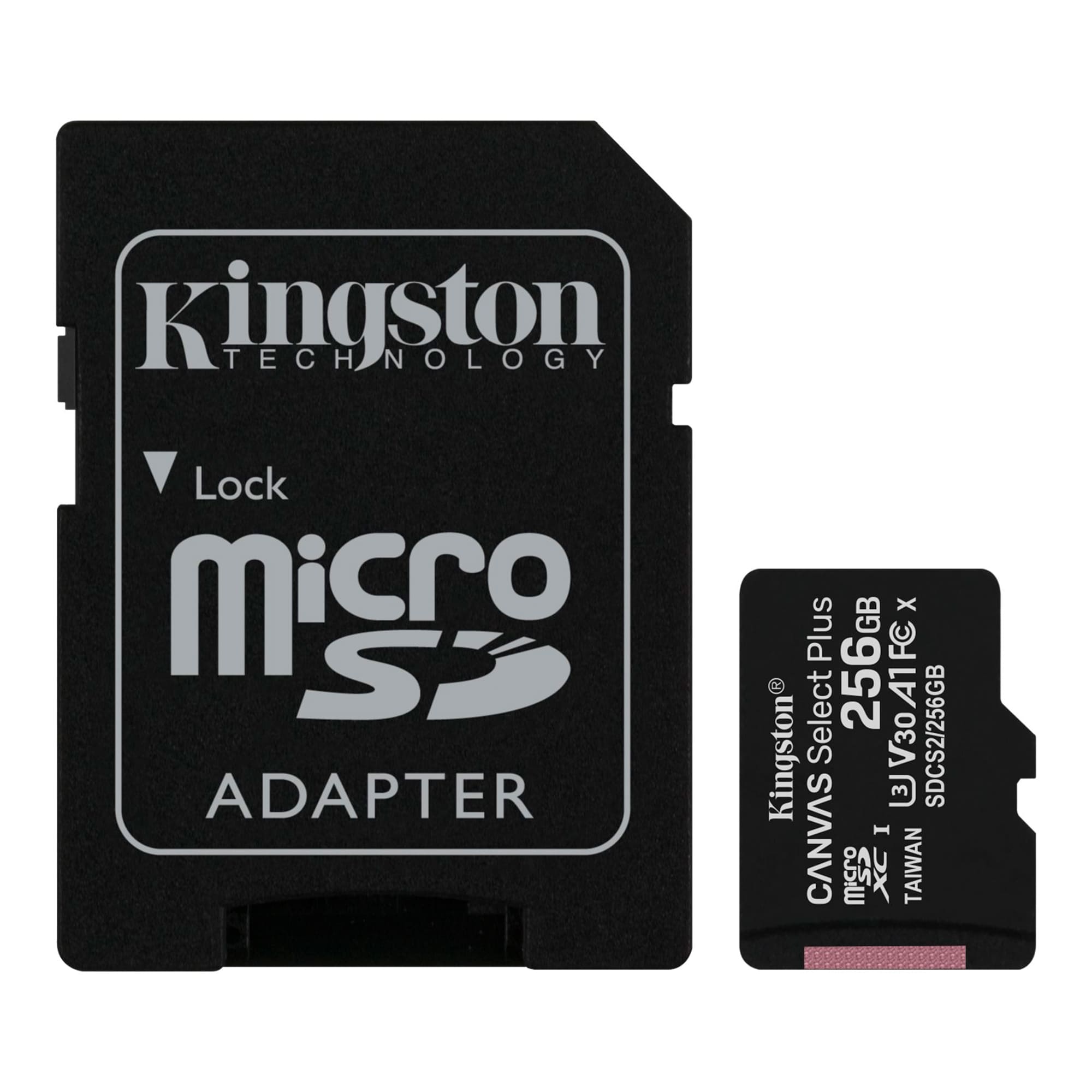 5 Pack - Tarjeta de Memoria microSD de 256 GB Kingston Canvas Select Plus