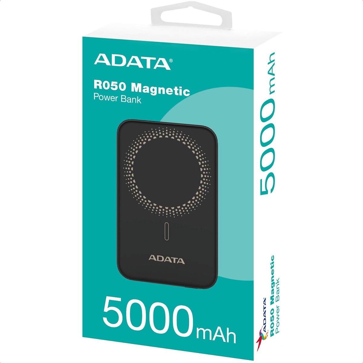 Bateria Adata R050 5000mAh Negro USB Power Bank Cargador Inalambrico Portatil PR050-11BK