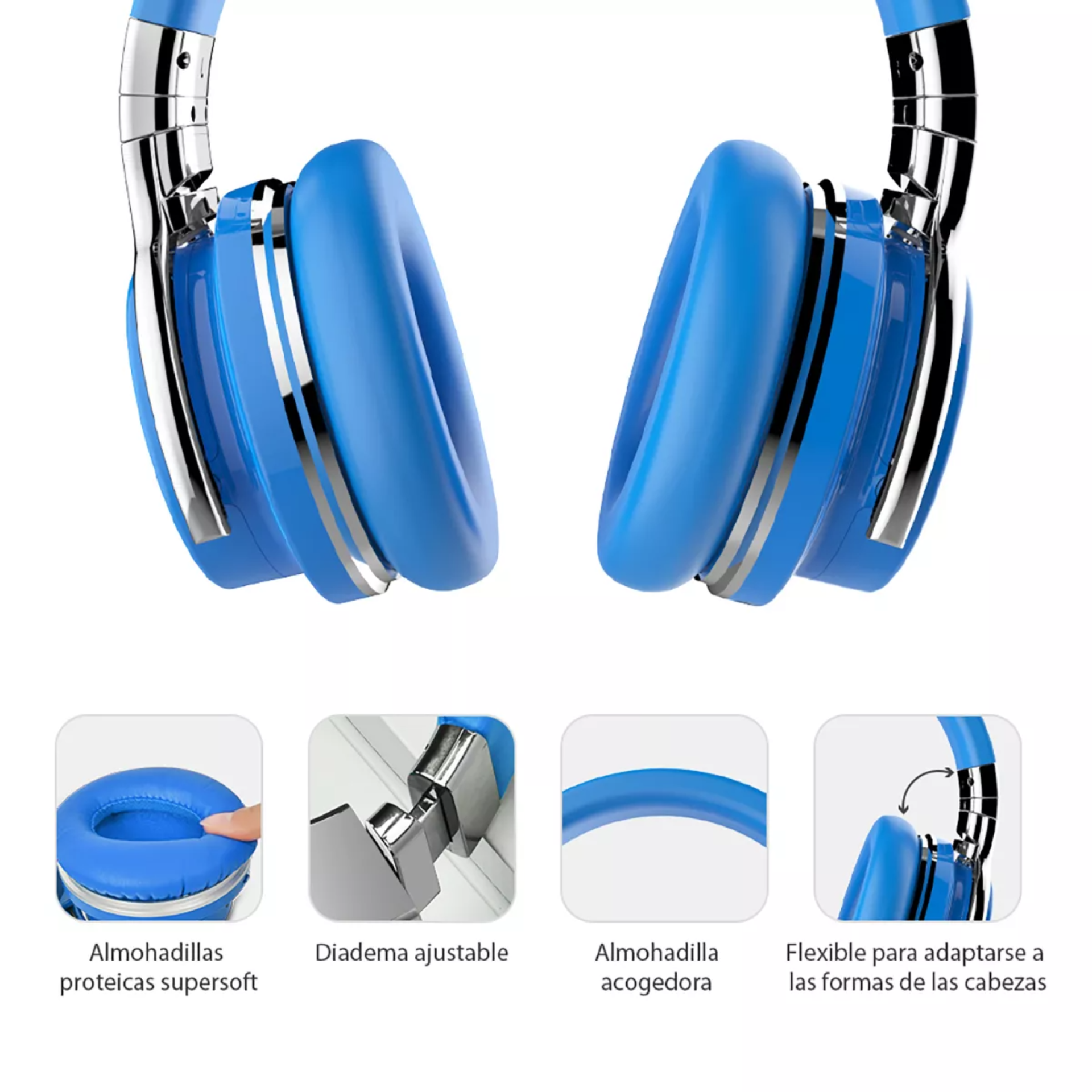 Auriculares Inalámbricos Bluetooth Cowin E7, Llamada De Micrófono,30 Horas De Reproducción Para Viajes/trabajo, Función Activa De Reducción De Ruido auriculares Tipo Oreja,Audifonos Cancelacion Ruido