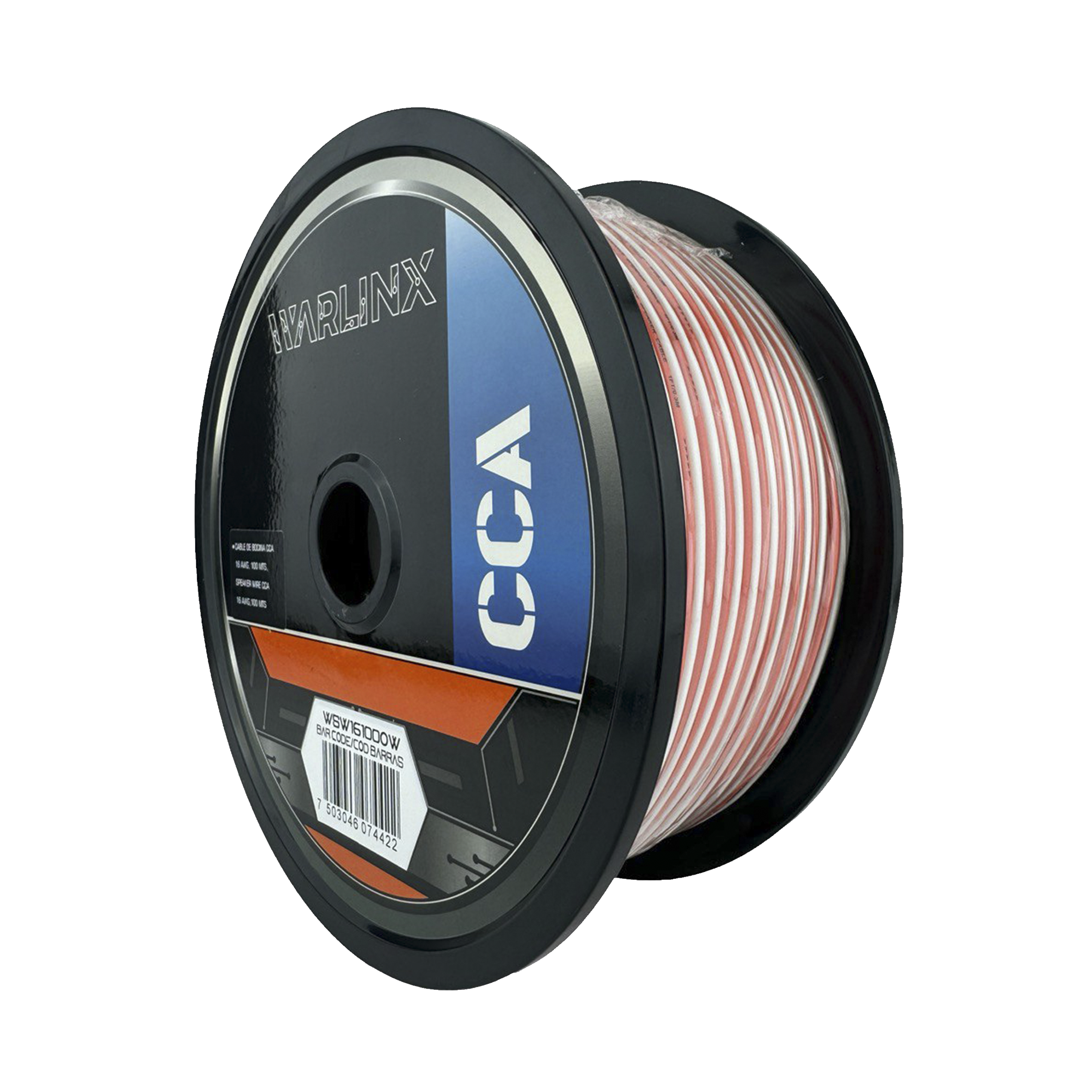 ROLLO DE CABLE PARA BOCINA SPEAKER WIRE 100mts CAL 16 CCA