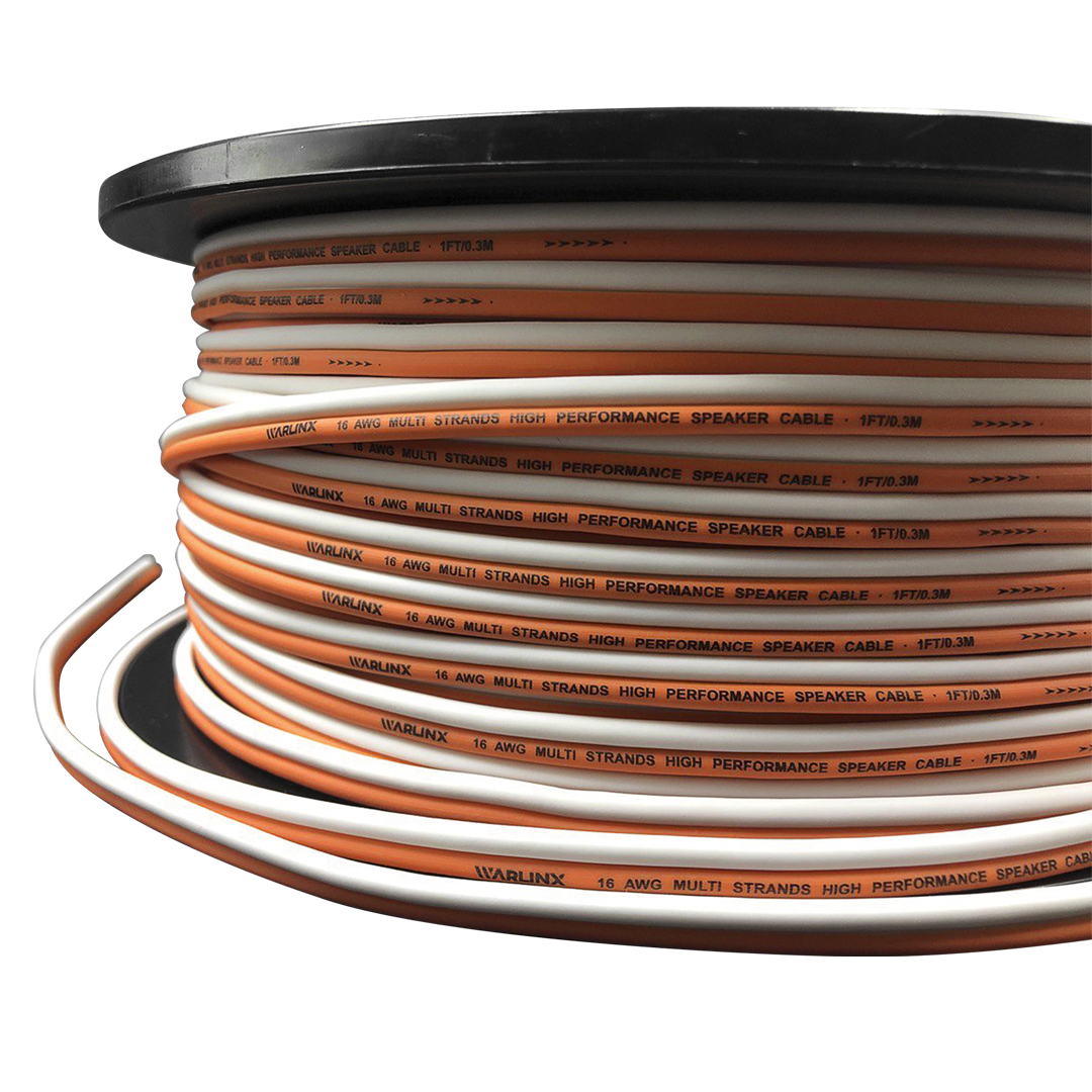 ROLLO DE CABLE PARA BOCINA SPEAKER WIRE 100mts CAL 16 CCA