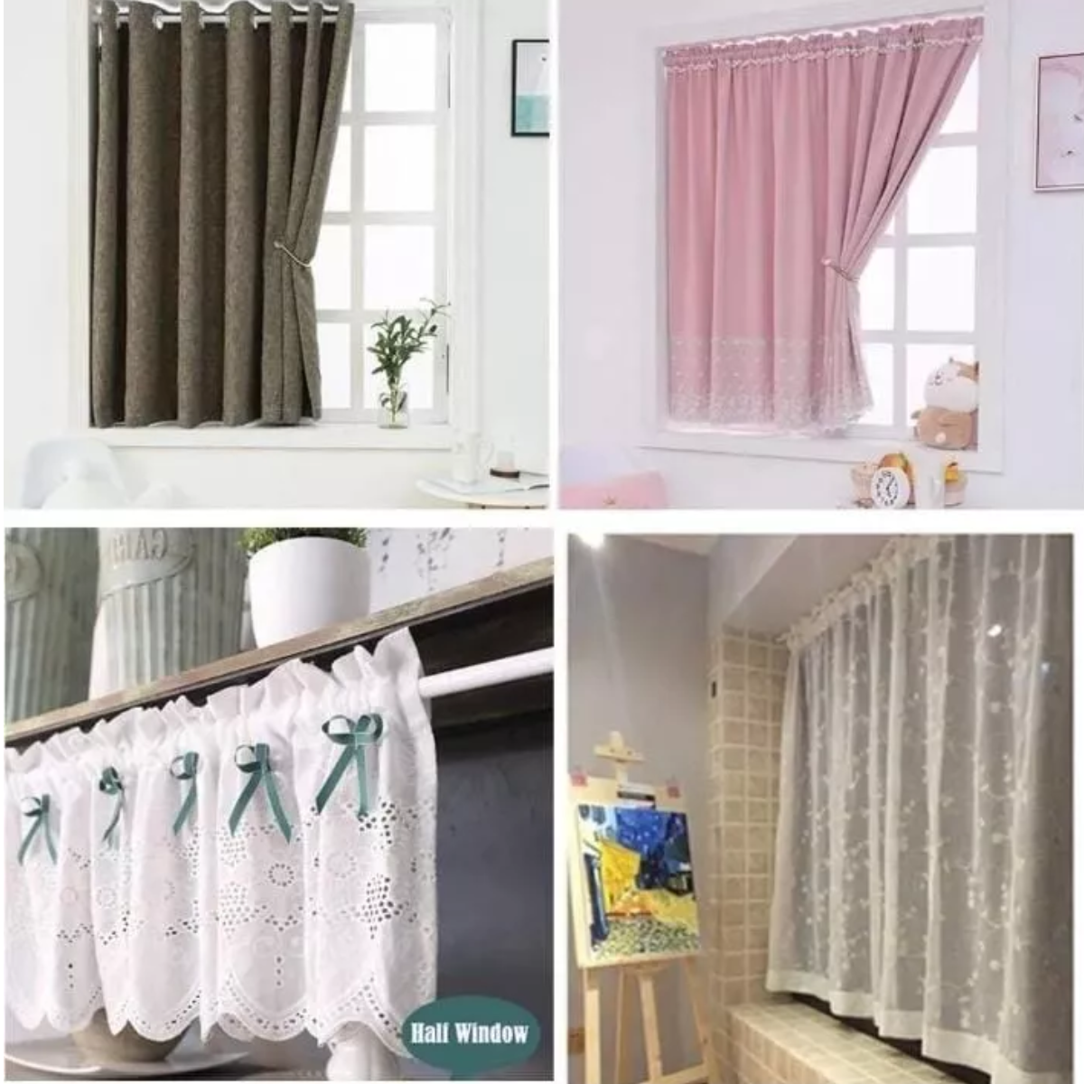 Barra de cortinas ajustable color blanco