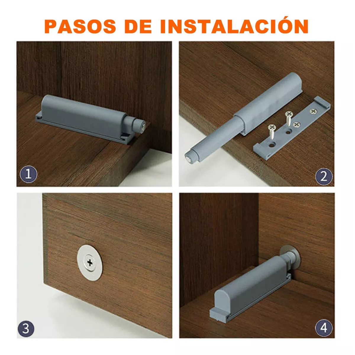 Kit 30 Piezas Resbalon Forzador Push Open Magnético Para Puerta