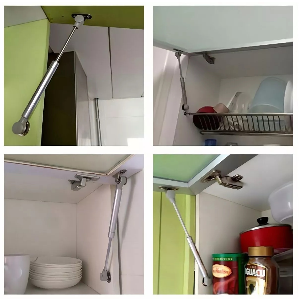 Pistón Elevable De Gas Amortiguador Puertas Cocina 5 Piezas