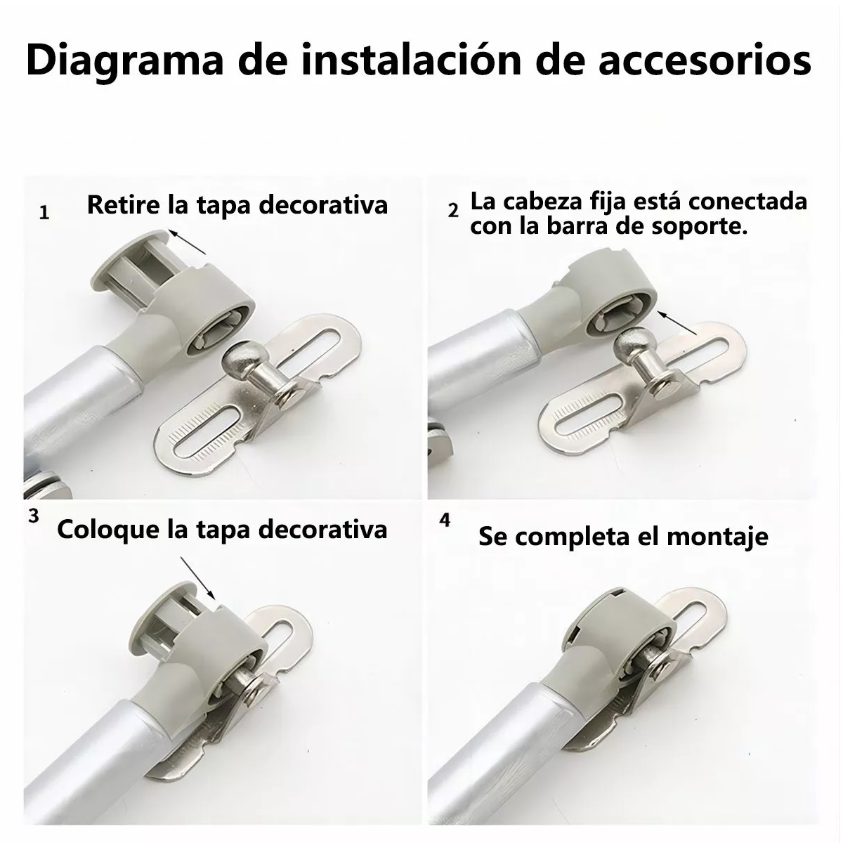 Pistón Elevable De Gas Amortiguador Puertas Cocina 5 Piezas