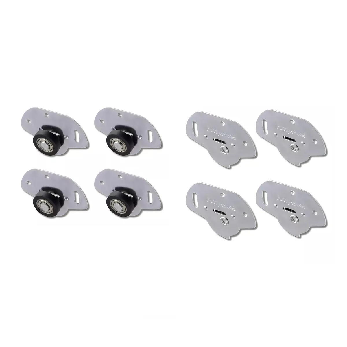 Sistema Para Puerta Corrediza De Muebles Sin Riel Gris