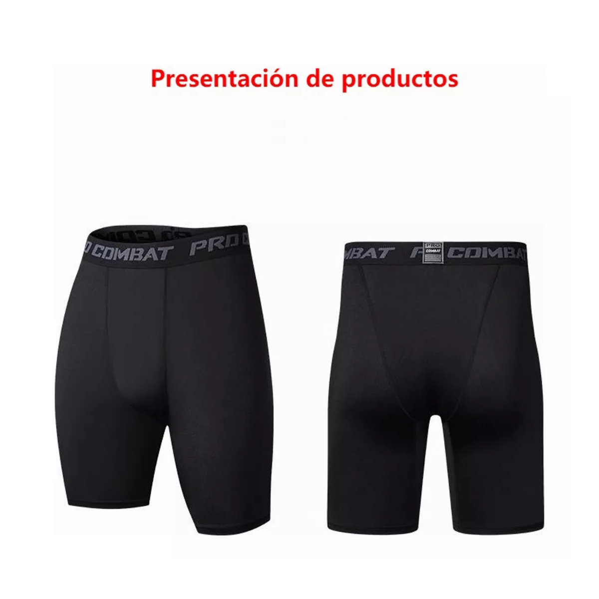 Licra Deportiva Shorts Gym Short Compresión Bolsa Celular Talla M