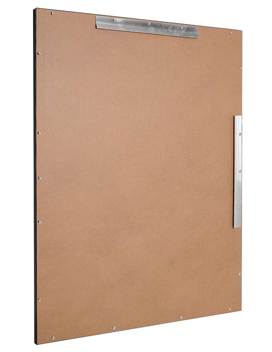 Espejo Decorativo Biselado Con Marco Negro - 61x76 cm - Fine Art Tj